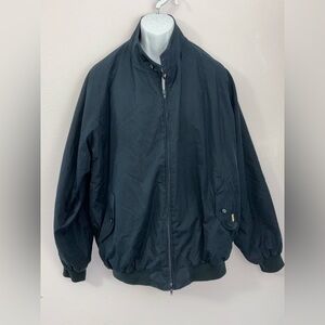 BARACUTA Vintage G9 Harrington Navy Blue & Red Plaid 100% Cotton Jacket Size XXL